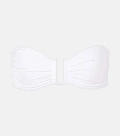 Eres Show Bandeau Bikini Top In White