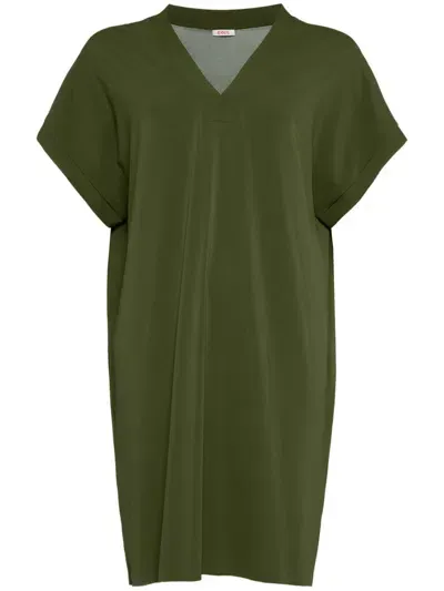 Eres Tali V-neck Tunic Dress In Green