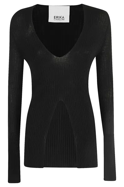 Erika Cavallini Cardigan Ines In Black