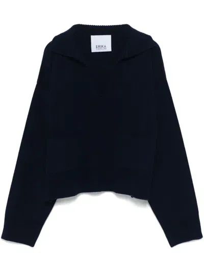 Erika Cavallini Cashmere Sweater In Blue