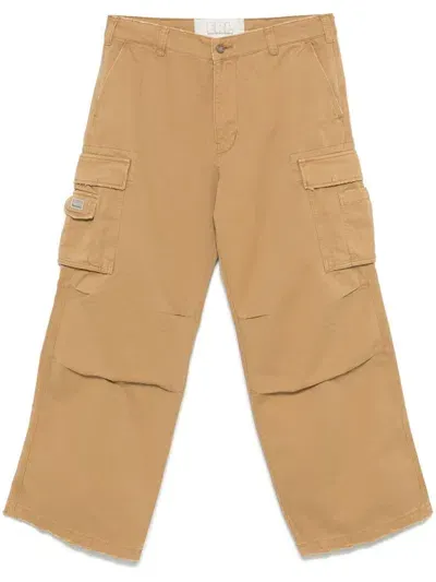 Erl California Cargo Trousers In Neutrals