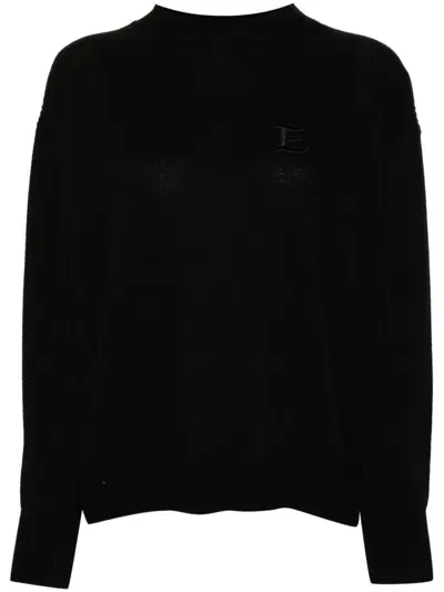 Ermanno Crewnwck Sweater In Black