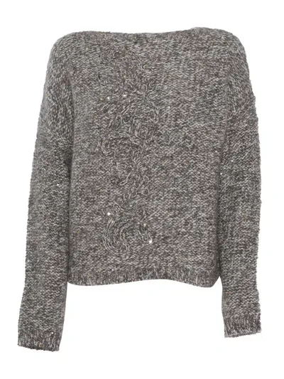 Ermanno Ermanno Scervino Sweater In Grey