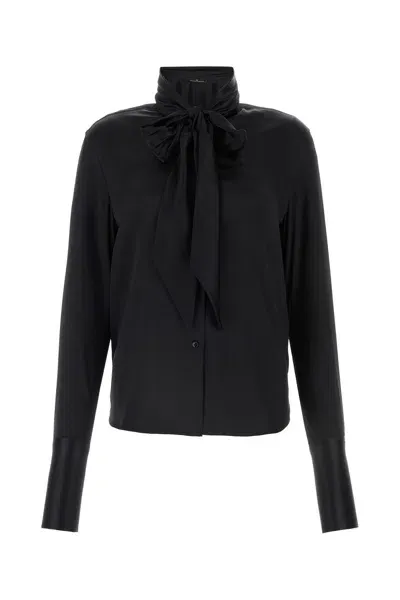 Ermanno Scervino Camicia Fiocco-42 Nd  Female In Black