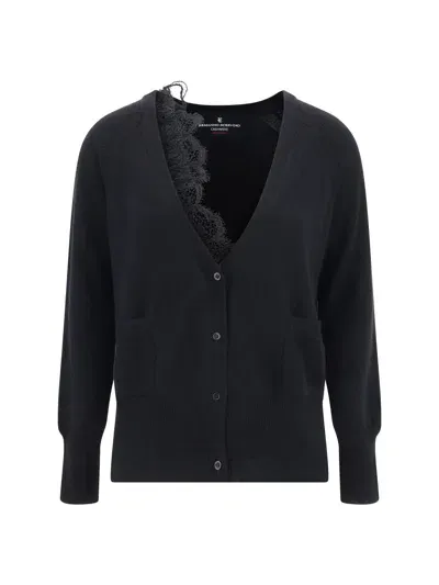 Ermanno Scervino Cardigan In Black