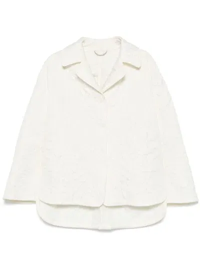 Ermanno Scervino Floral-quilted Jacket In White