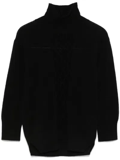 Ermanno Scervino Knot-detailing Sweater In Black