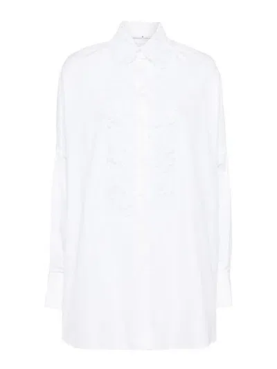 Ermanno Scervino Oversized Cotton Shirt In White