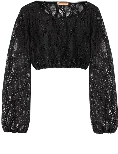 Ermanno Scervino Top In Schwarz