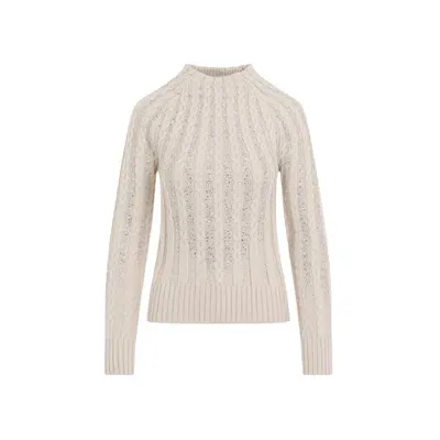 Ermanno Scervino Virgin Wool Turtleneck In Neutrals