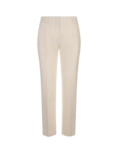 Ermanno Scervino White Wool Classic Trousers