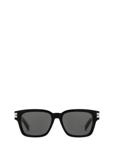 Ermenegildo Zegna Rectangle Frame Sunglasses In Black