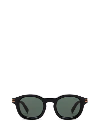 Ermenegildo Zegna Round Frame Sunglasses In Black