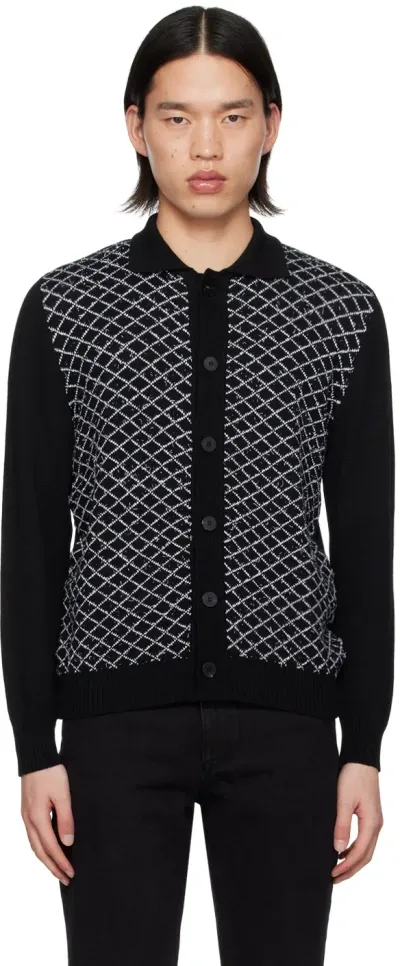 Ernest W Baker Black Button Up Cardigan