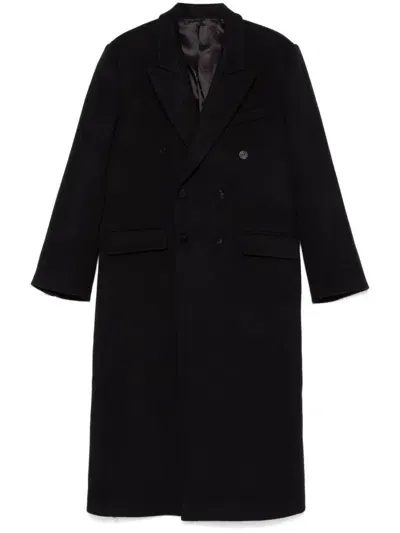 Ernest W Baker Virgin-wool Coat In Black