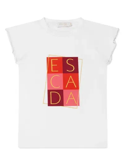 Escada Logo-print T-shirt In Weiss