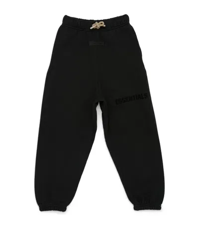 Essentials Kids' Cotton-blend Logo Sweatpants In Black