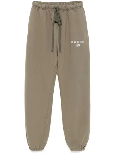 Essentials Fleece Track Pants In Green