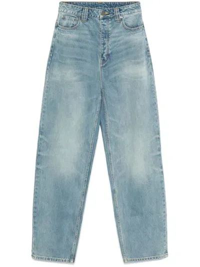 Essentials Straight-leg Jeans In Blue