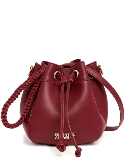 Essentiel Antwerp Gabi Mini Bucket Bag In Red