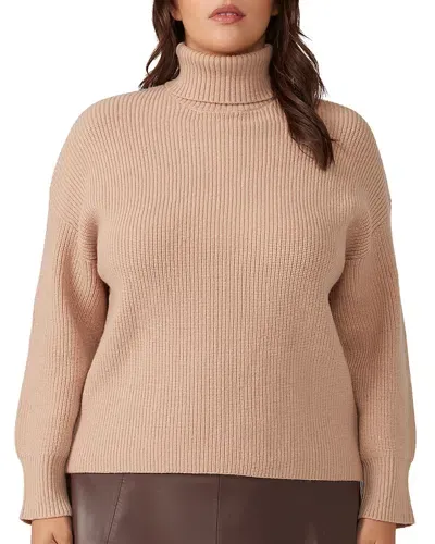 Estelle Plus Cadence Knit Sweater In Beige