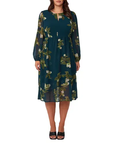 Estelle Plus Summit Bloom Dress In Print