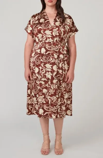 Estelle Solana Floral Print Midi Dress