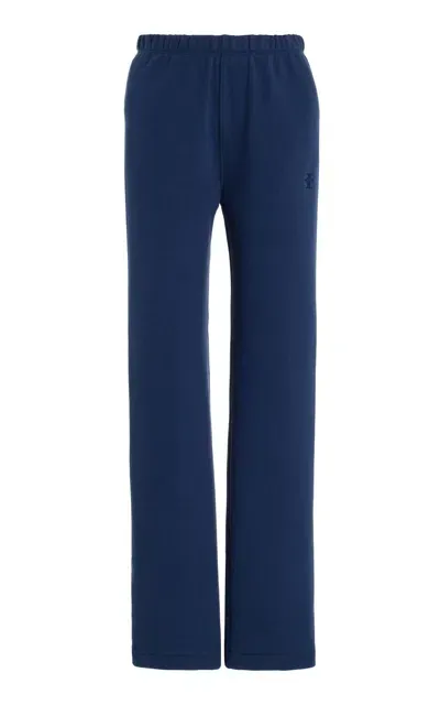 Éterne Cotton-modal Terry Sweatpants In Navy