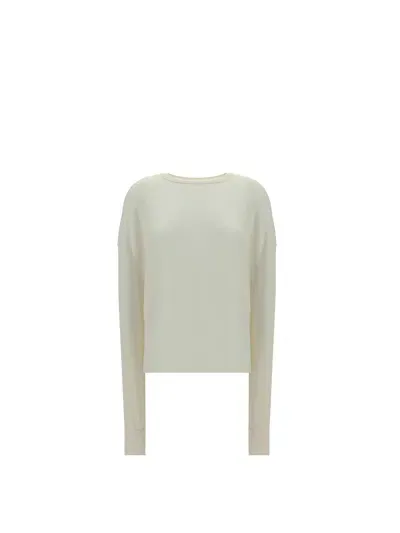 Éterne Long Sleeve Jersey In Ivory