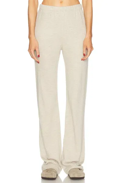 Éterne Straight Leg Sweatpant In Heather Oatmeal