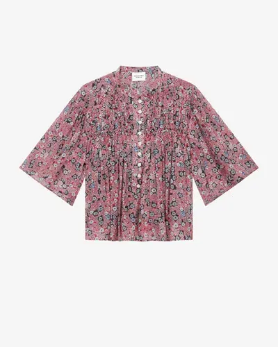 Etoile Destiny Blouse In Raspberry-black