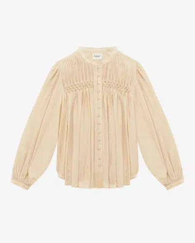 Etoile Dorothe Blouse In Light Khaki