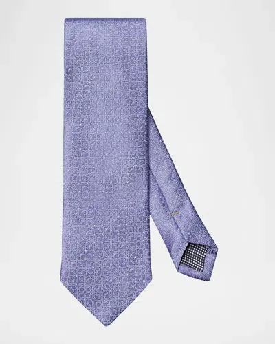 Eton Men's Floral Silk Tie In Lt Prple