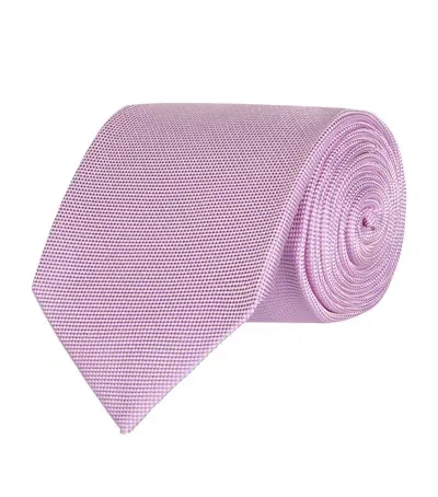 Eton Silk Tie In Pink