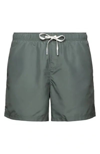 Eton - Khaki Green Swim Shorts 10001127365