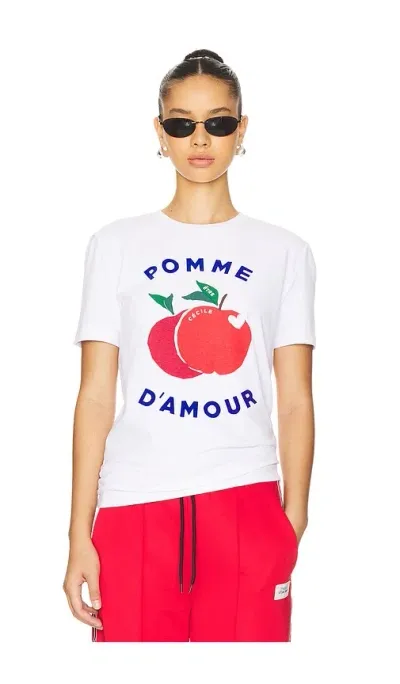 Etre Cecile Pomme D'amour Classic Tshirt In White