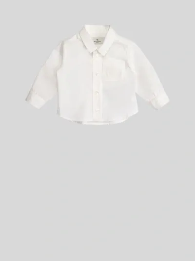 Etro Kids' Baby Shirt With Pegaso Detail In White