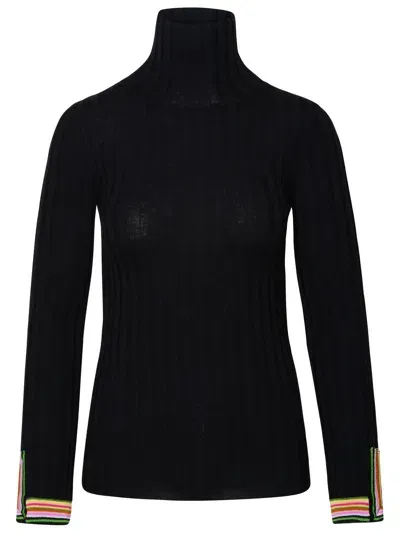 Etro Black Wool Turtleneck Sweater