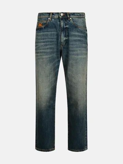 Etro Blue Cotton Jeans