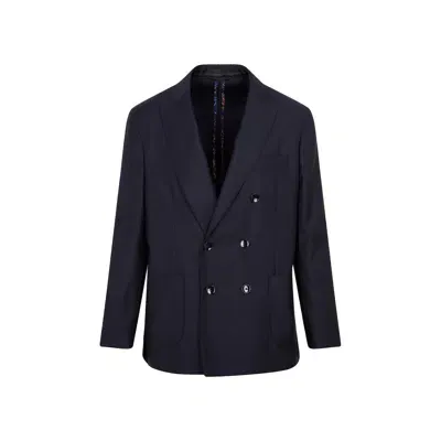 Etro Jacket In Blue