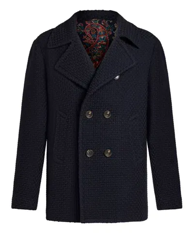 Etro Coat In Blue