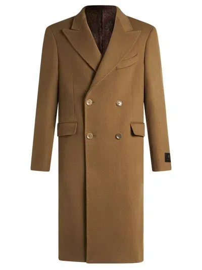 Etro Coat In Brown