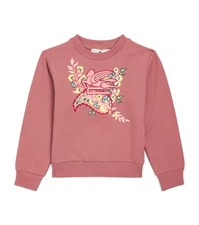 Etro Kids' Cotton Printed Sweatshirt In Pink