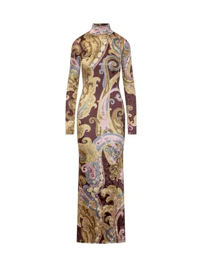 Etro Dress In Brown