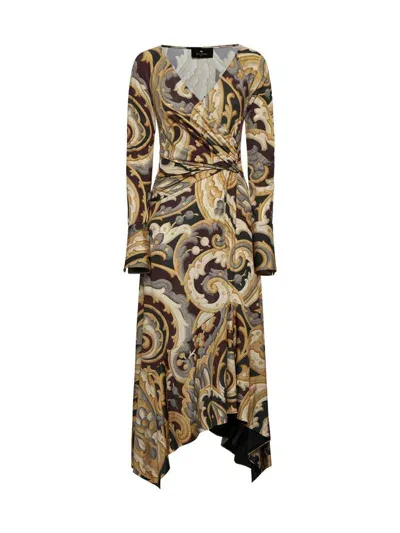 Etro Dresses In Stampa F.do Grigio