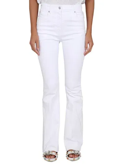 Etro Floral-embroidery Detailed Jeans In Winter White