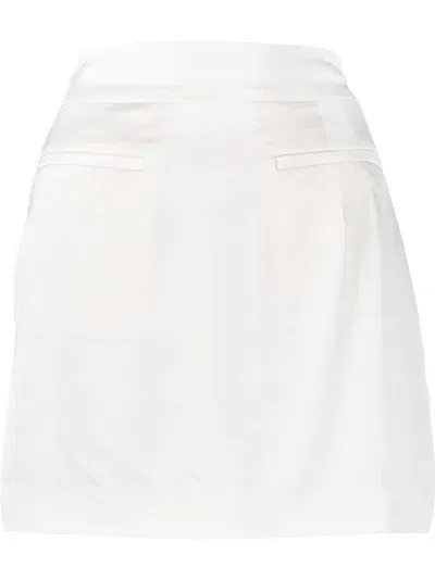 Etro High-waisted Mini Skirt In White