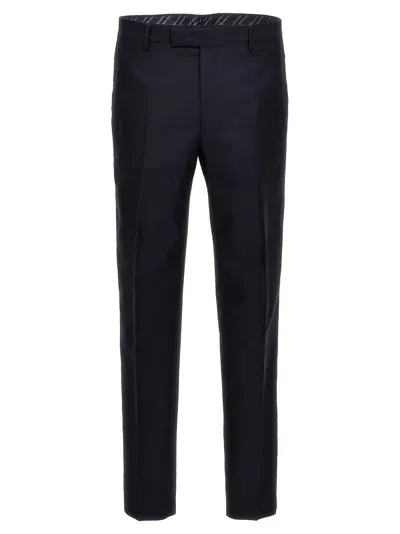 Etro Jacquard Pants In Blue