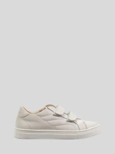 Etro Kid's Leather Sneakers In Neutral