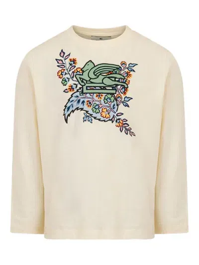 Etro Kids' Long-sleeved T-shirt In White